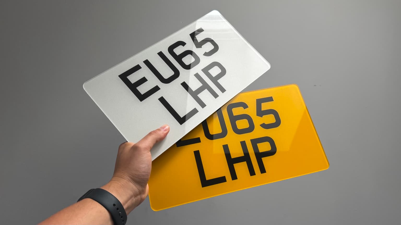 Printed customer number plate photo 2