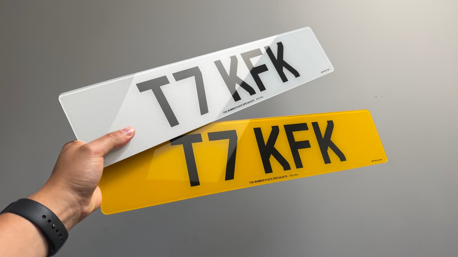 Printed customer number plate photo 3