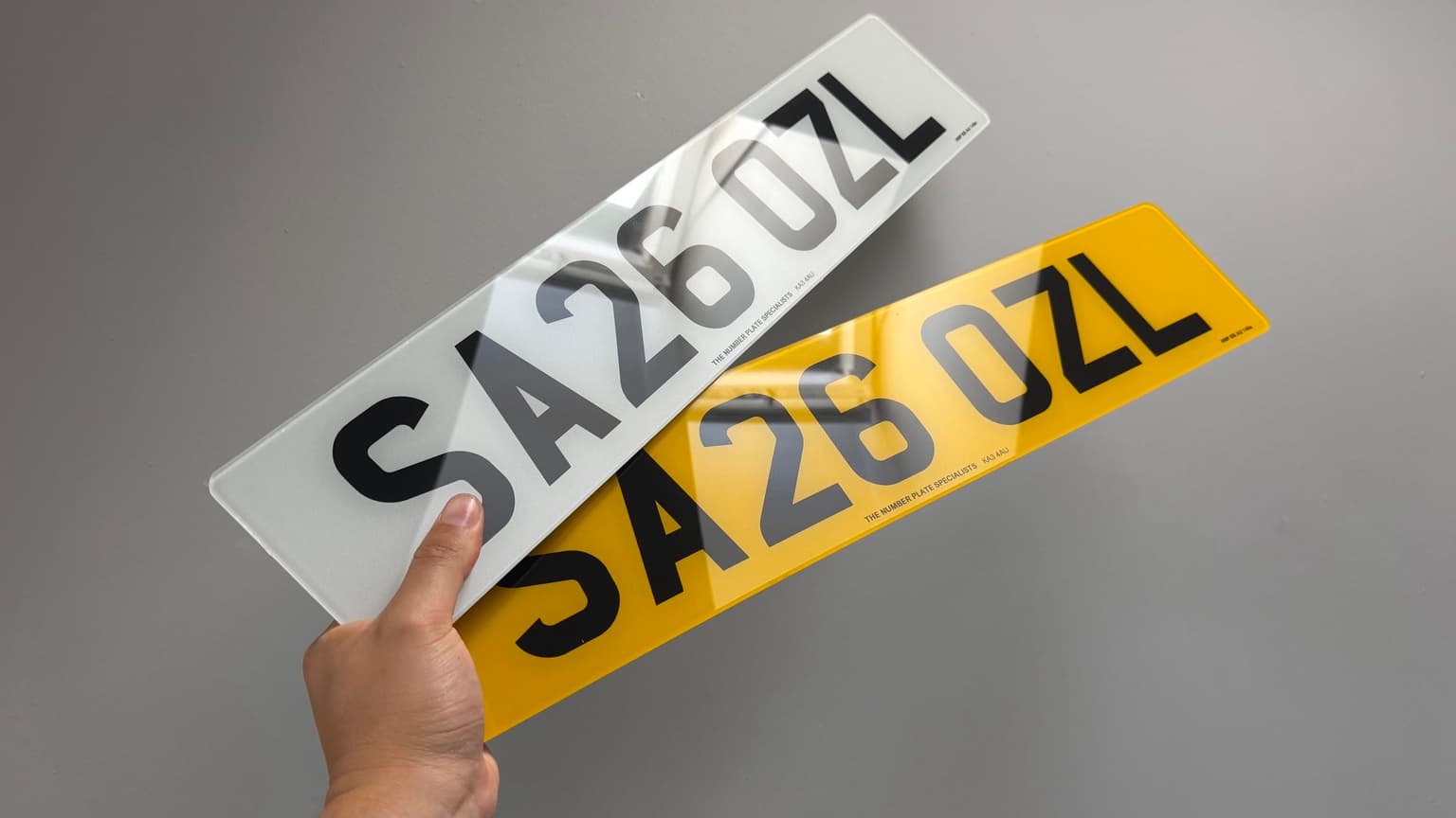 Printed customer number plate photo 5