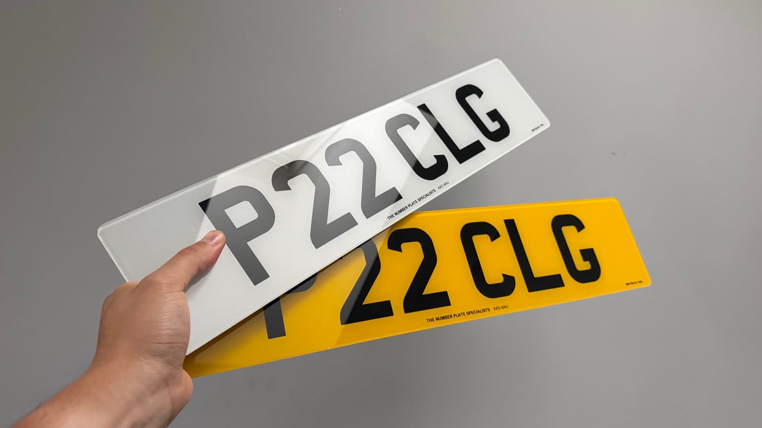 Printed customer number plate photo 6
