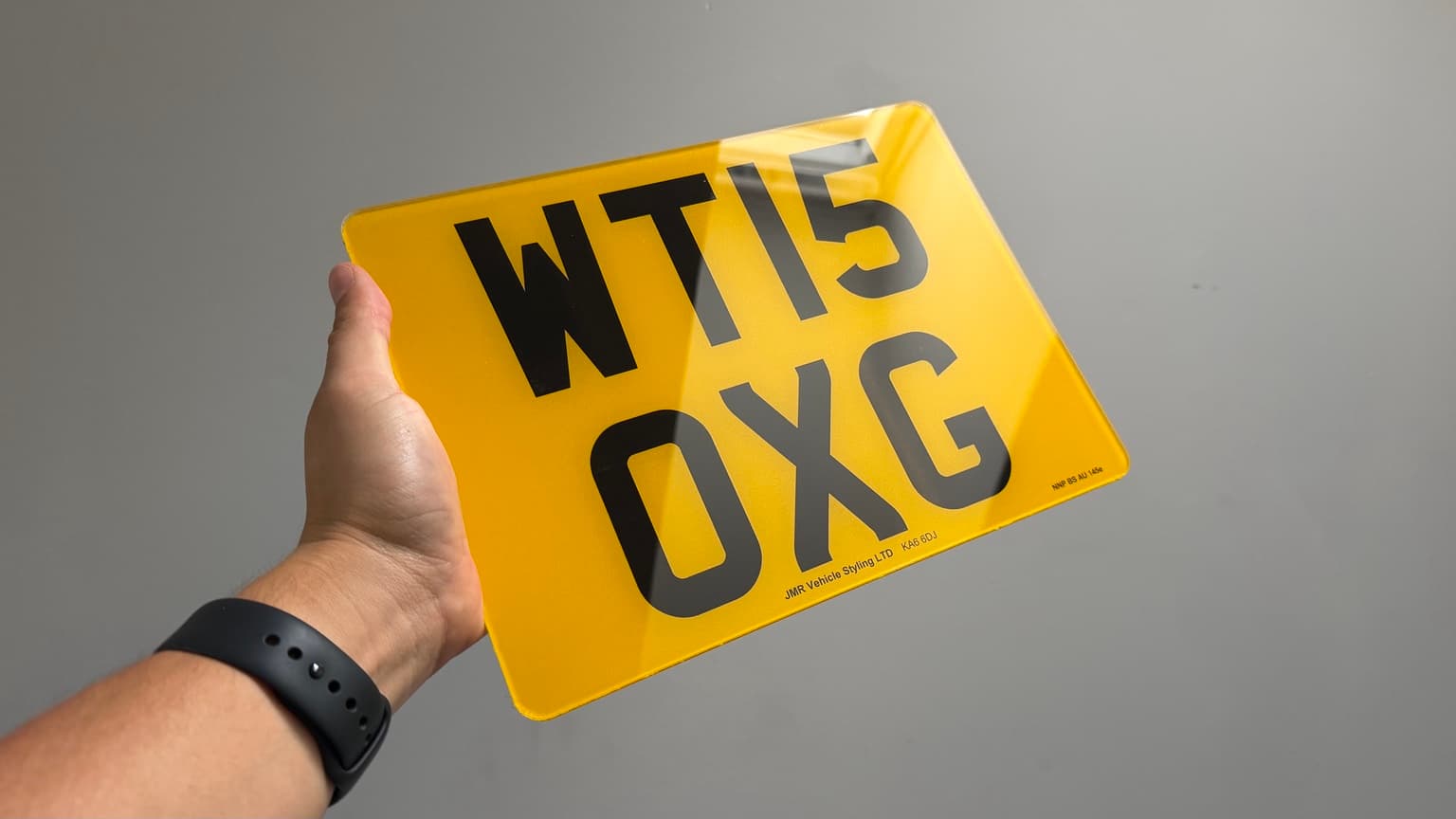 Printed customer number plate photo 7