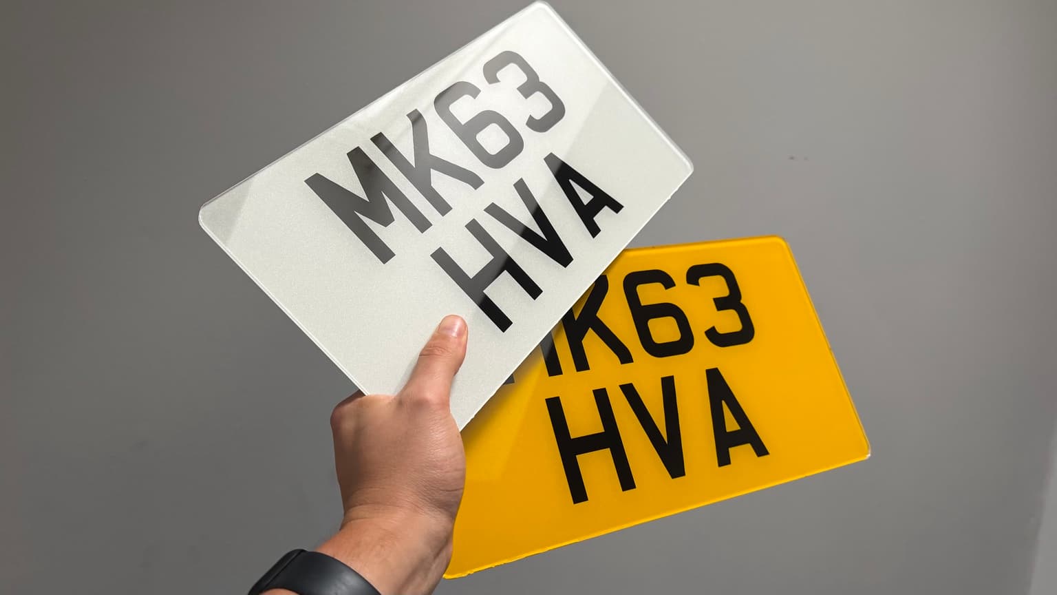 Printed customer number plate photo 8