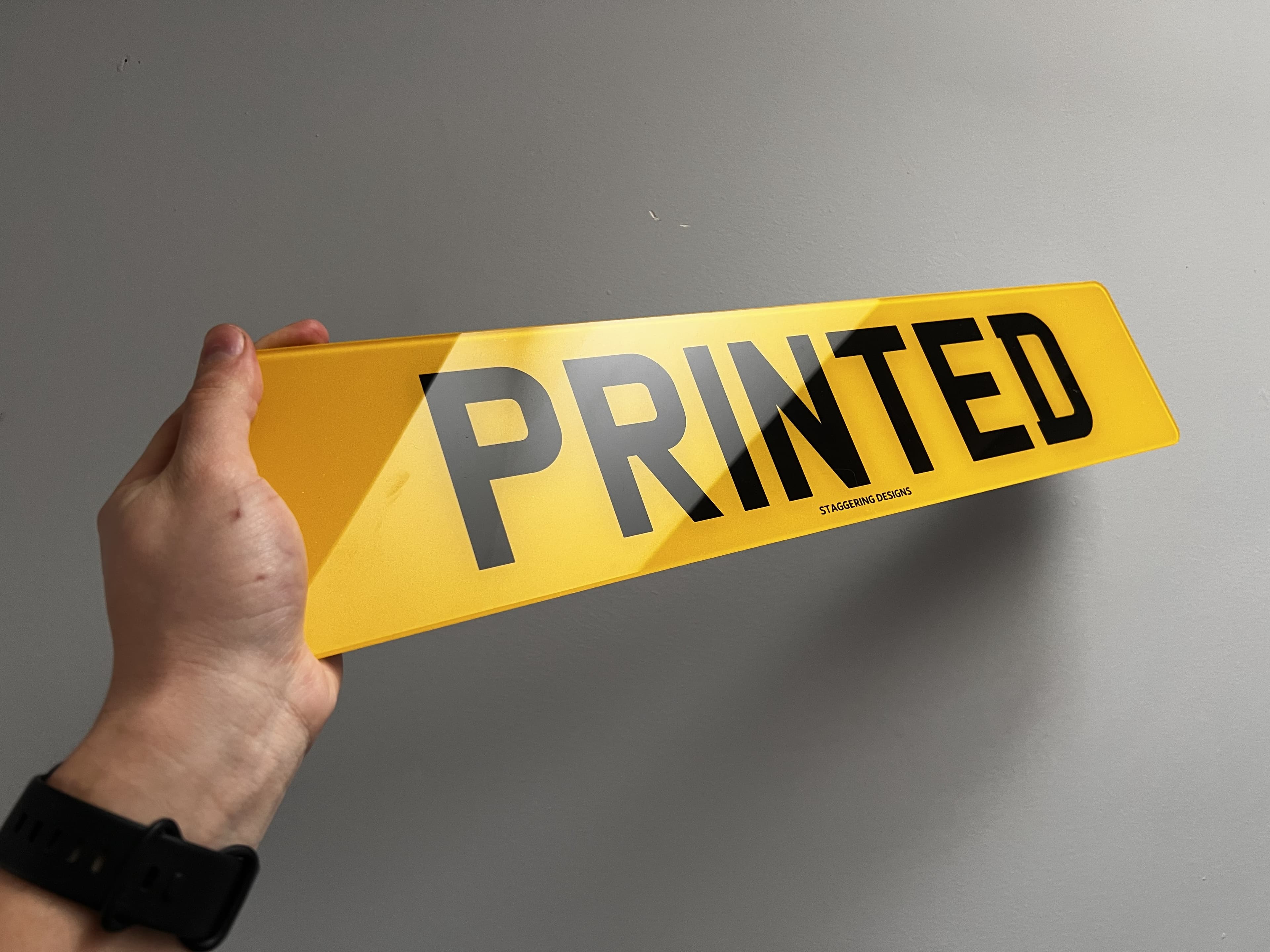 Printed Number Plates