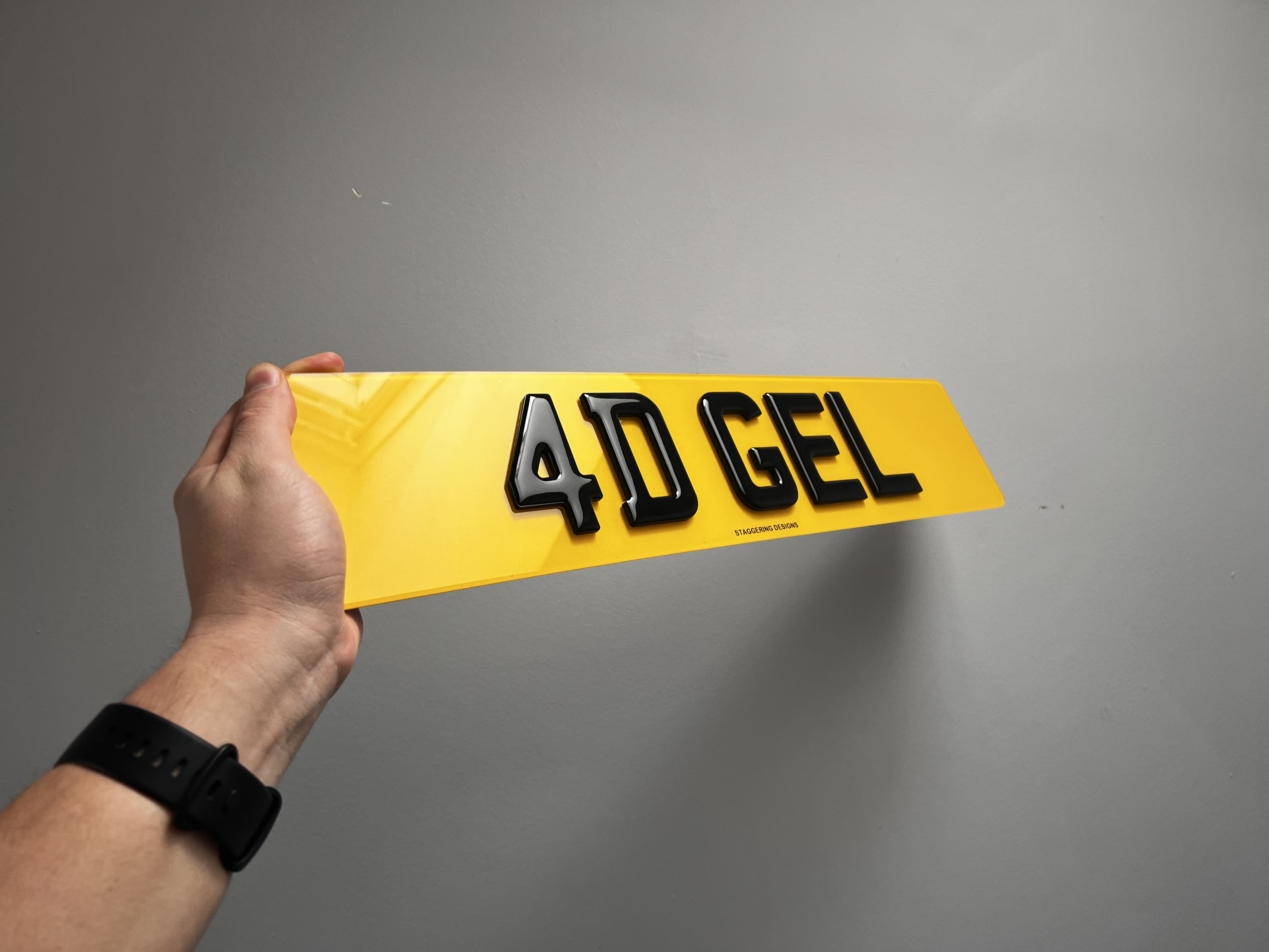 4D Gel Number Plates