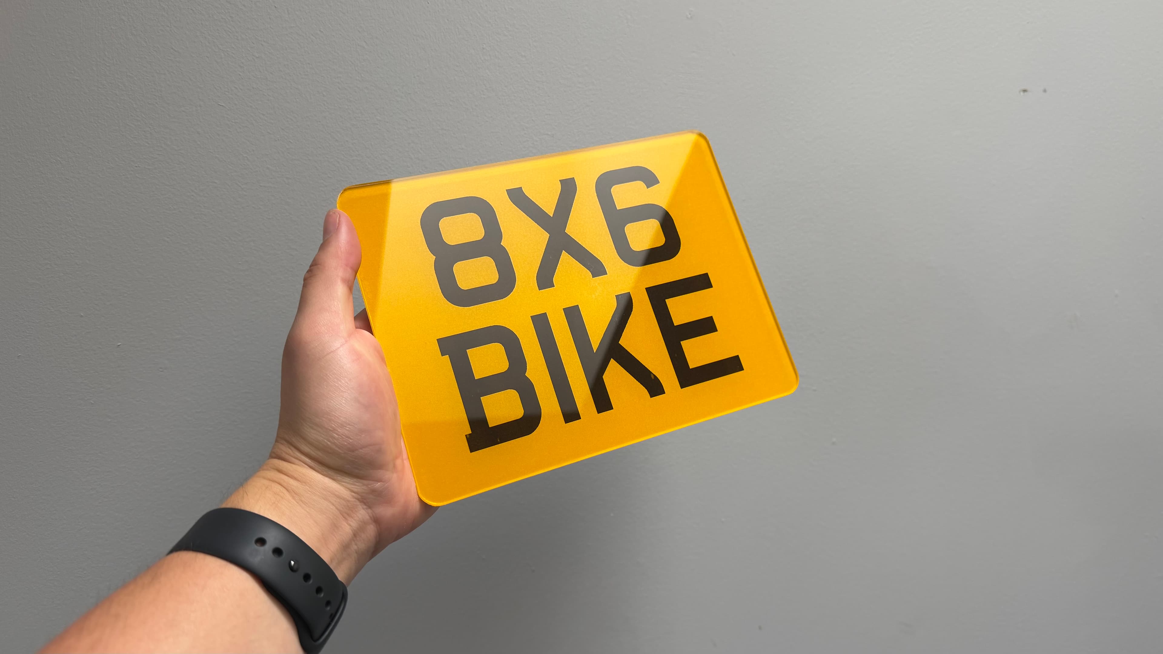 8 × 6 Bike Show Plate