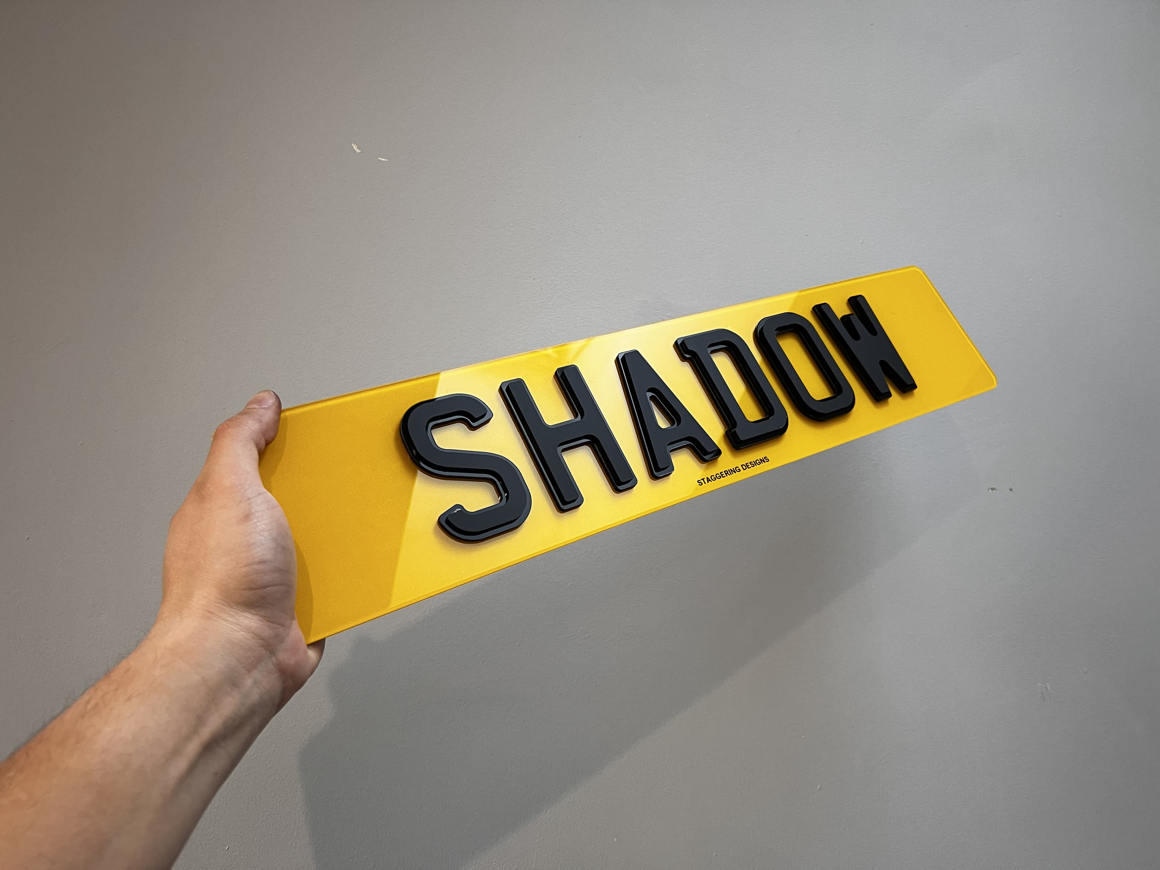 Shadow Number Plates